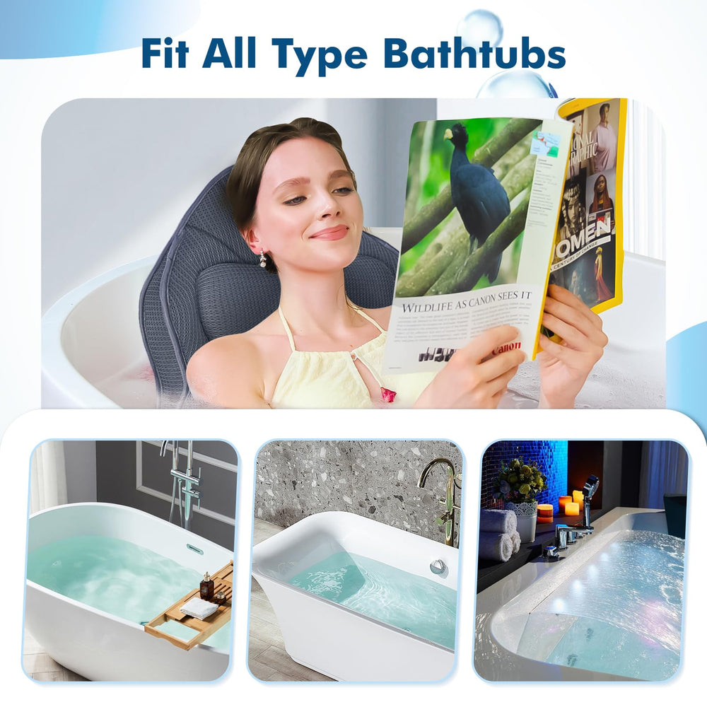 Poemland bath pillow spa-like relaxation for daily self-care.