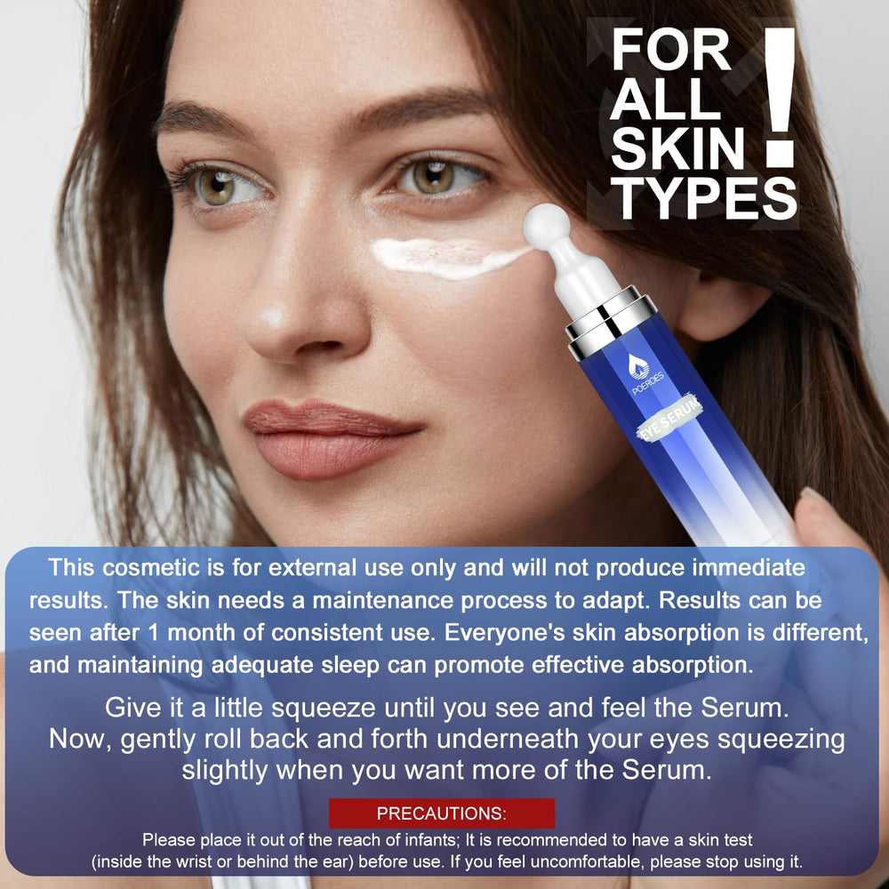 POEROES Eye Serum roller close-up for orbital-area massage