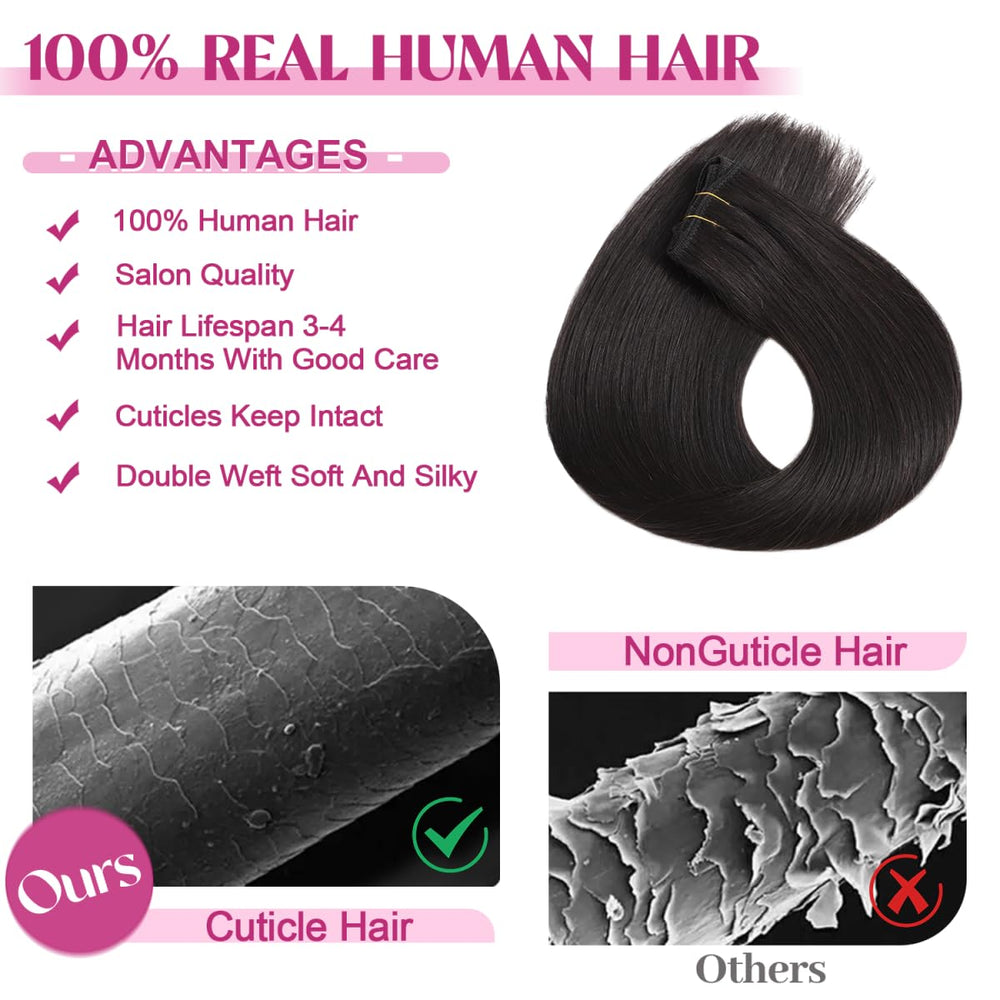 POGINJA invisible clips with soft rubber protect scalp during wear