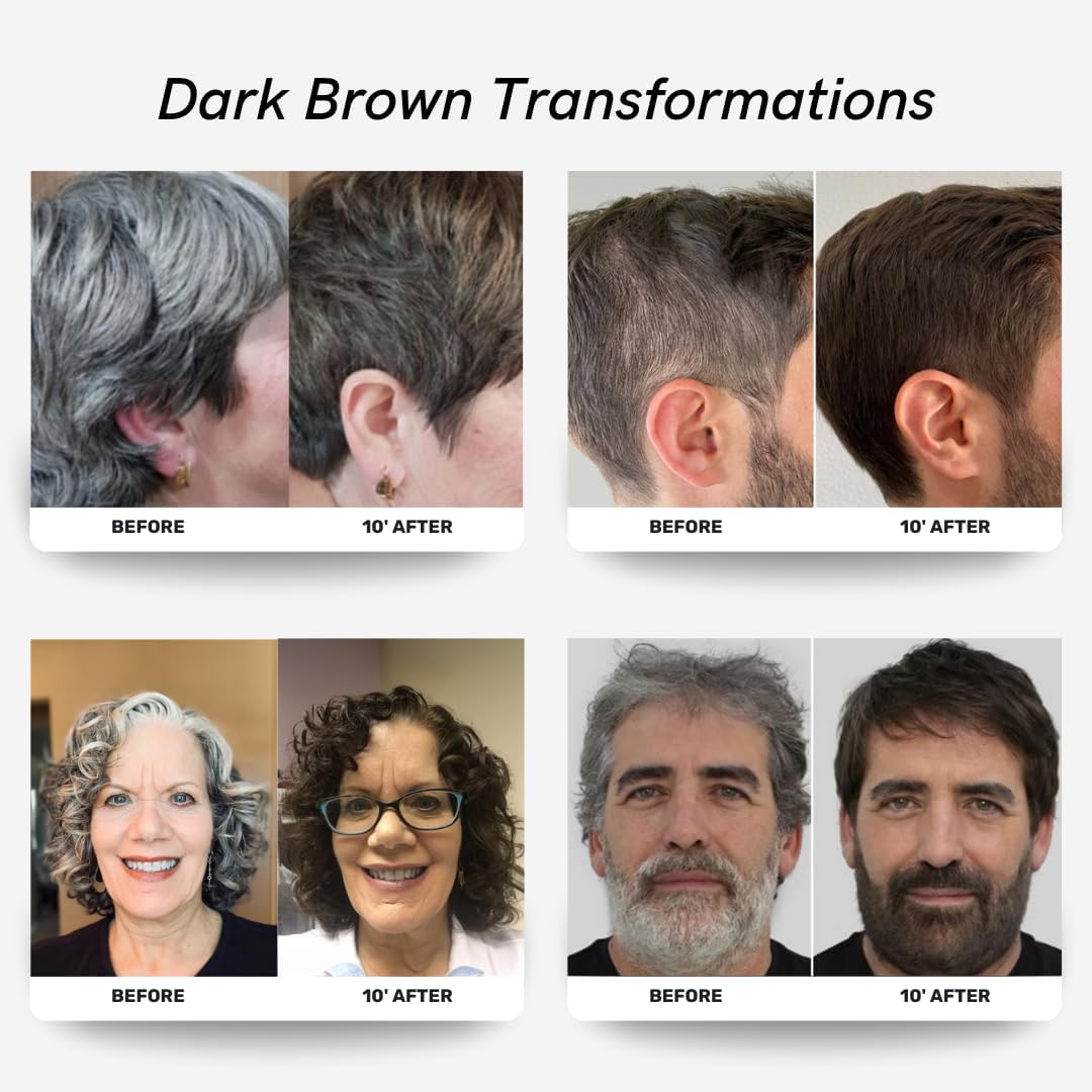 POLAR Haircare gray hair before color application shows natural shading.