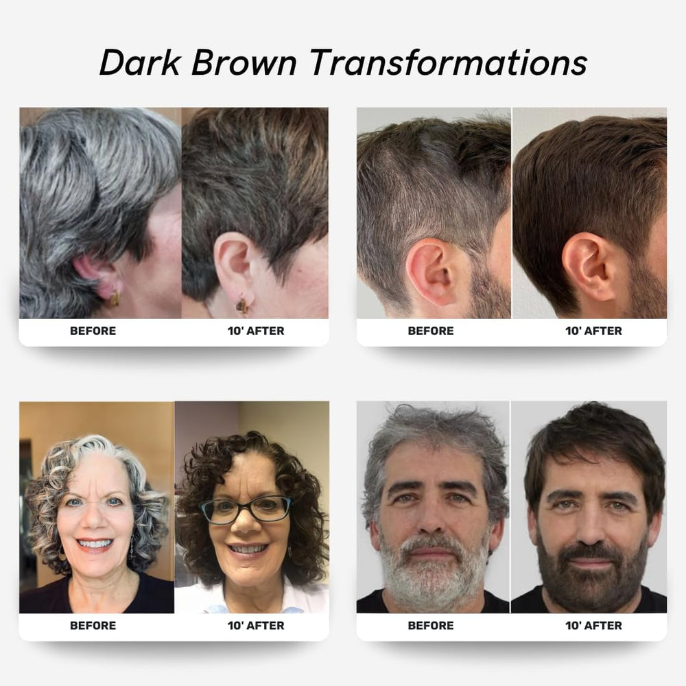 POLAR Haircare gray hair before color application shows natural shading.
