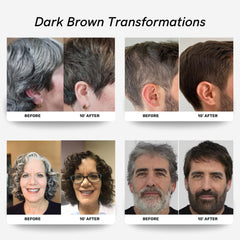 POLAR Haircare gray hair before color application shows natural shading.