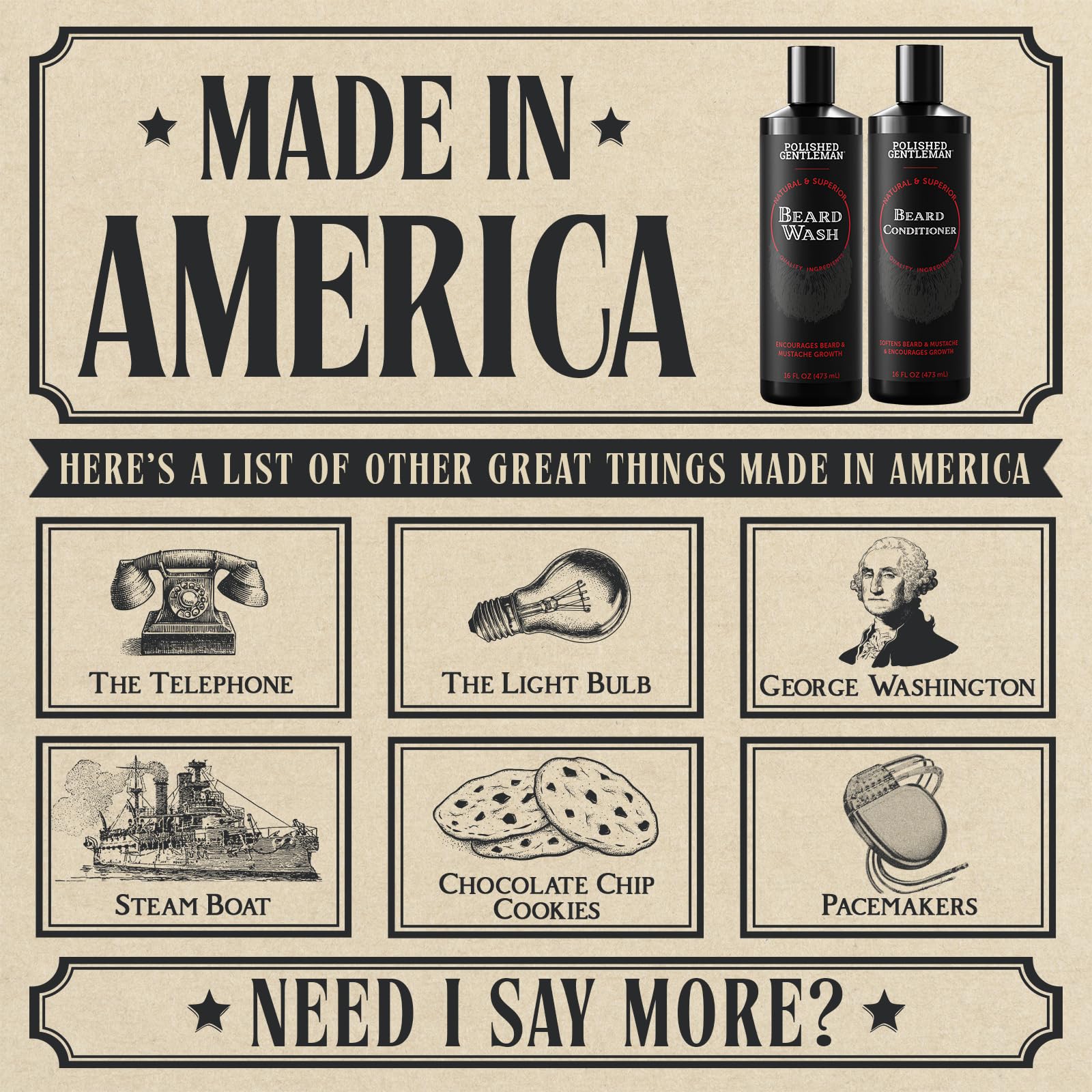 Polished Gentleman beard conditioner bottle dispense highlights detangling and smoothing for easier manageability.