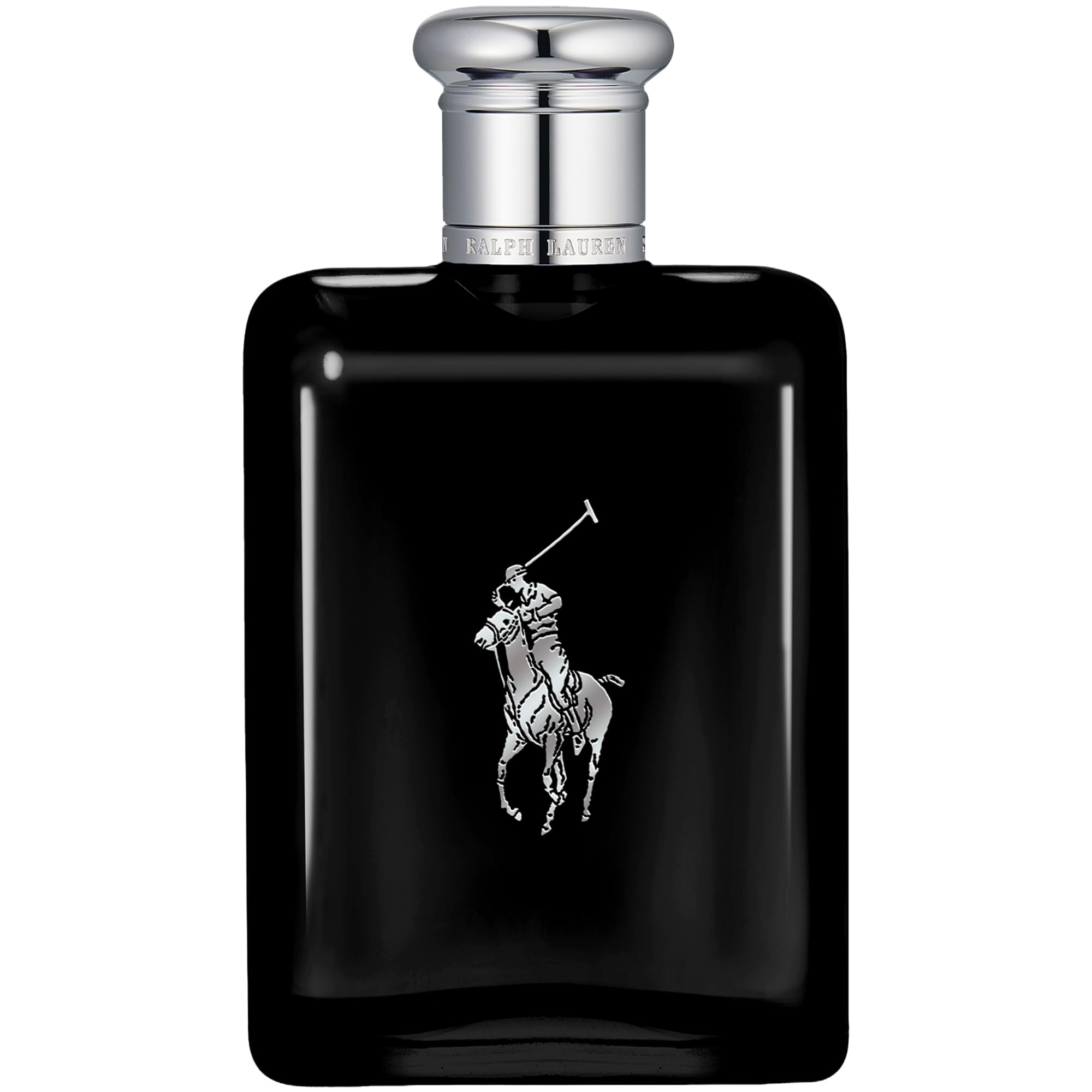 Polo Black bottle displays woody, fresh notes for confident day-to-night wear.
