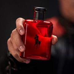Polo Red red saffron spice note adds warm, gateway-to-evening edge.