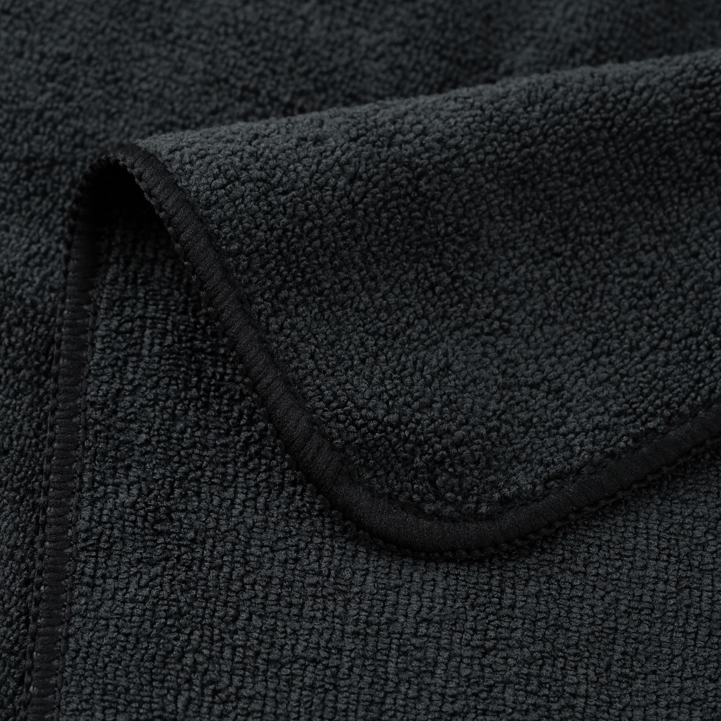 POLYTE 20x40 inch towel size supports long, thick, curly, or frizzy hair