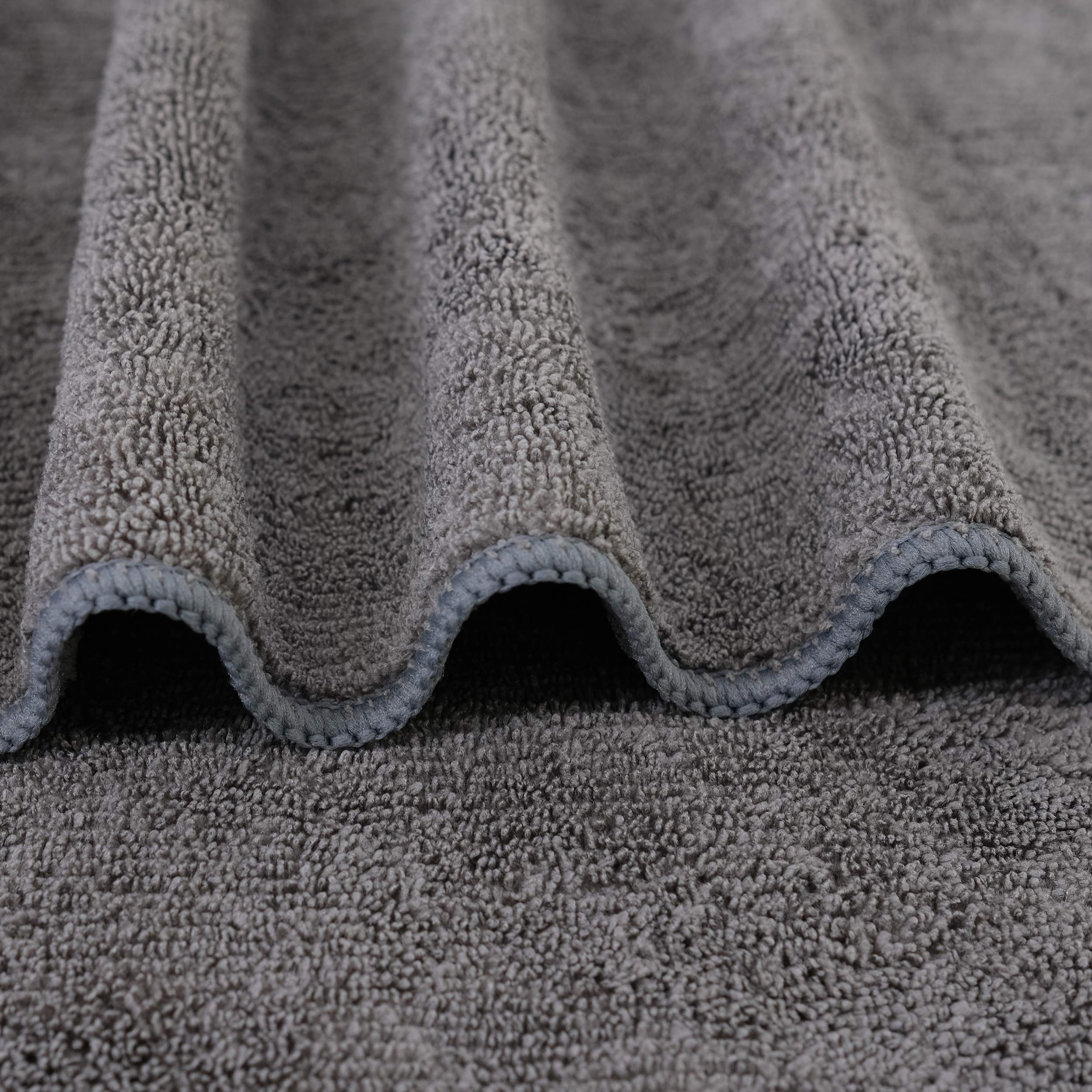 POLYTE quick-dry microfiber towel dries hair quickly with plush softness