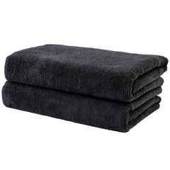 POLYTE professional quick dry towel folded on a salon table showing premium softness for fast hair drying