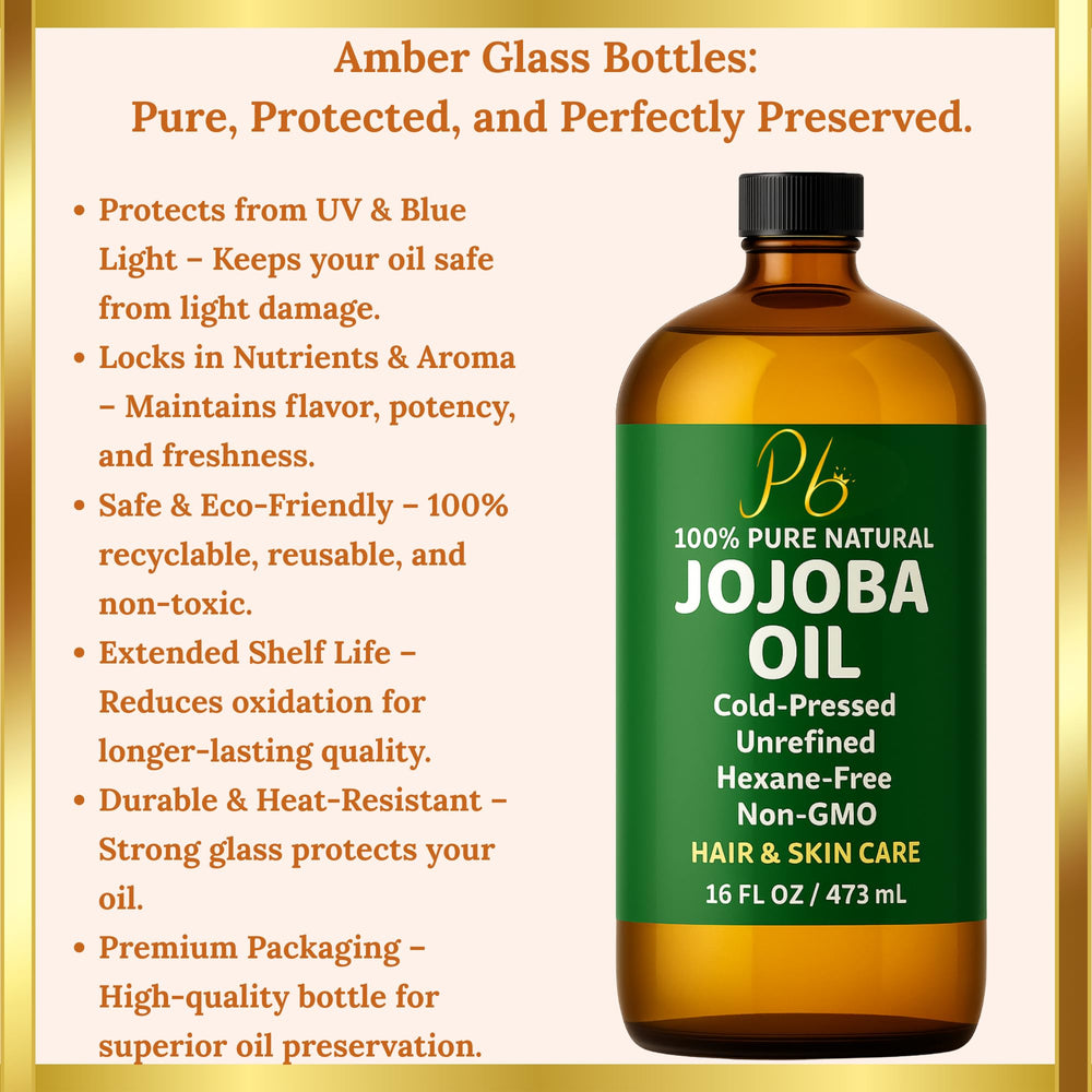 Pomberries Jojoba Oil close-up of label showing cold-pressed purity