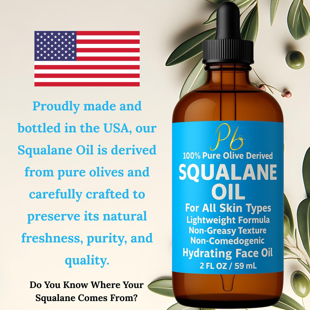 Pomberries Squalane Oil dropper for precise, mess-free application