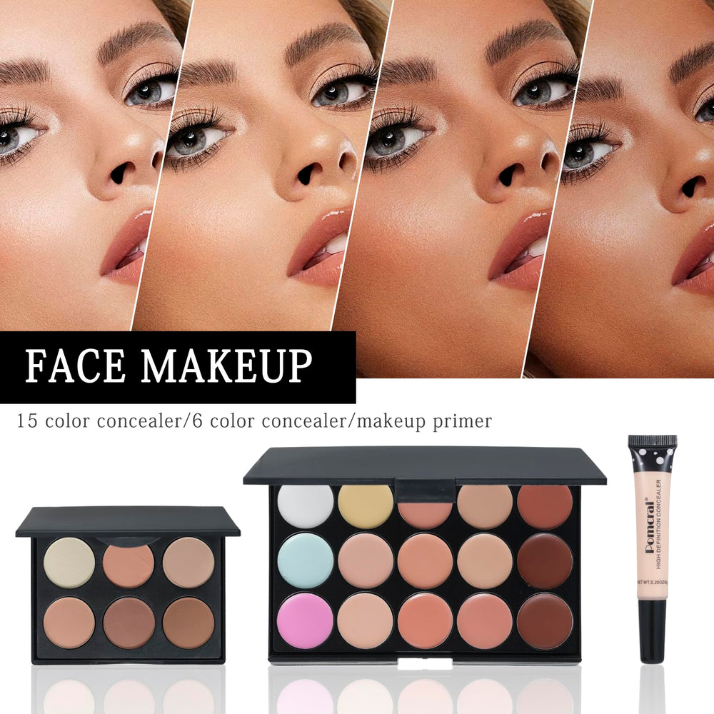 Pomcral makeup kit brush tools ensure precise application and blending