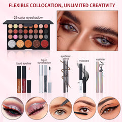 Pomcral makeup kit liquid glitter eyeliner creates bold definition for evening looks