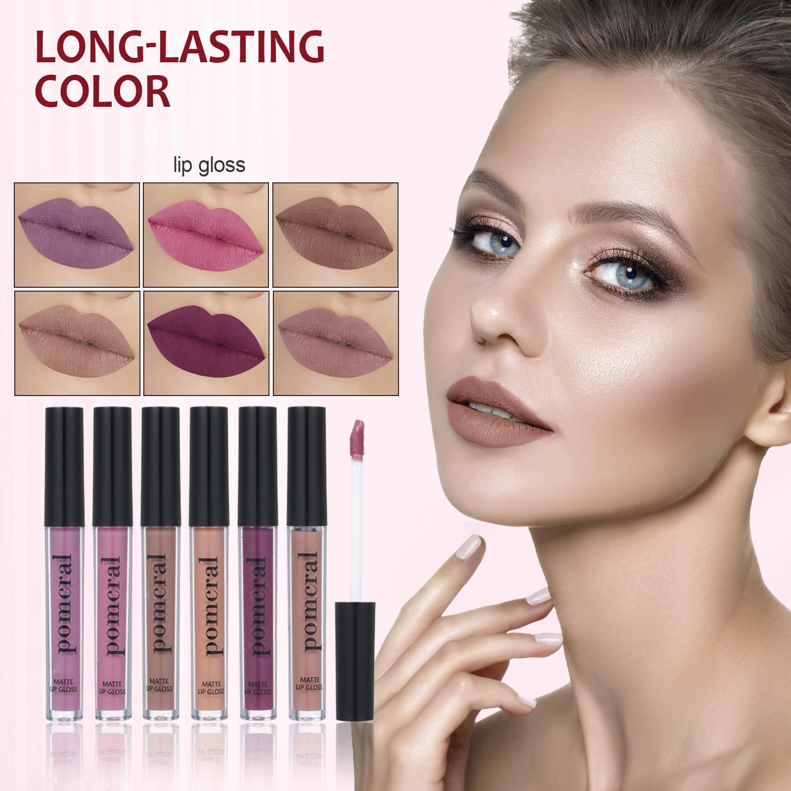 Pomcral makeup kit makeup brush set enables easy blending and precise work