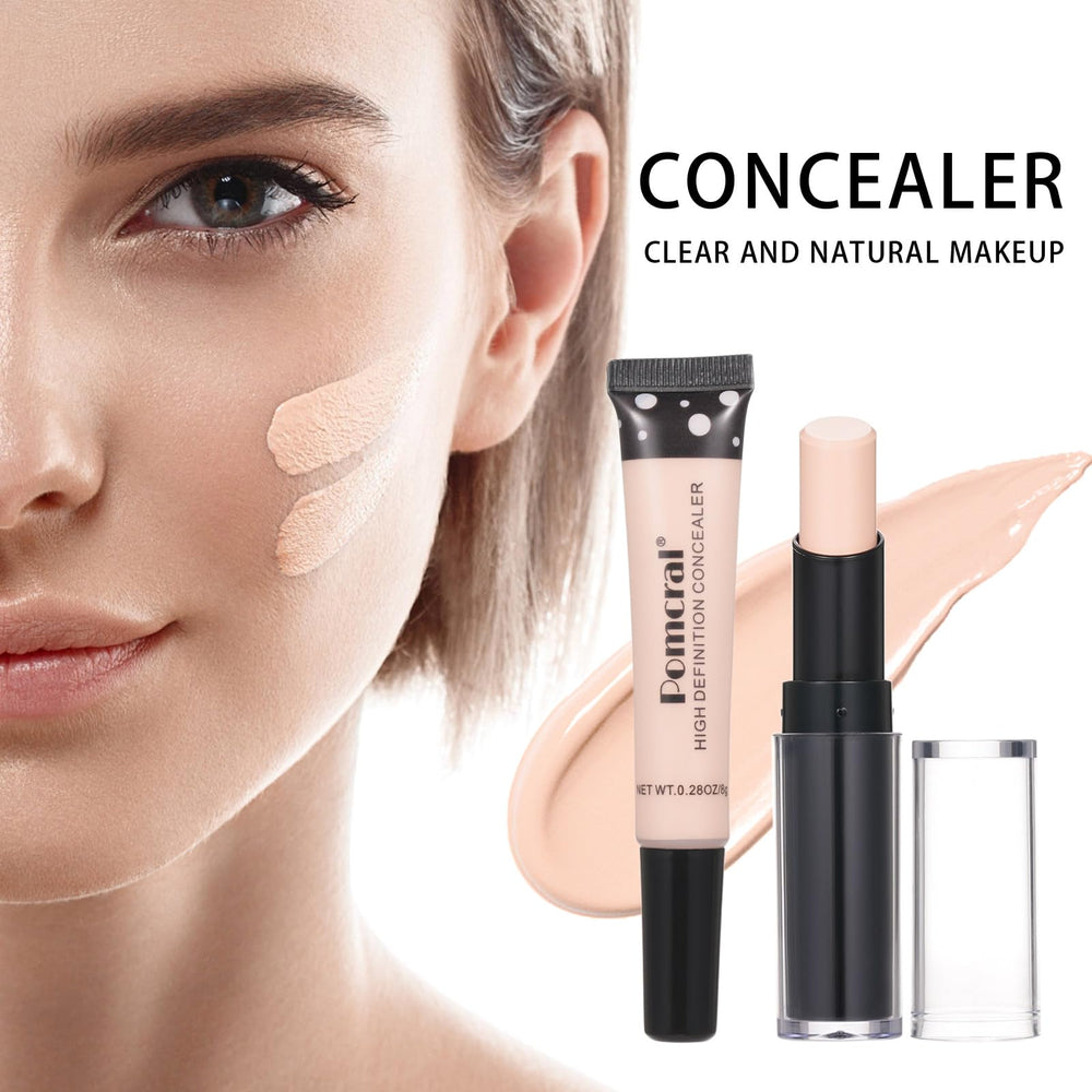 Pomcral travel makeup kit foundation provides buildable coverage with a natural glow