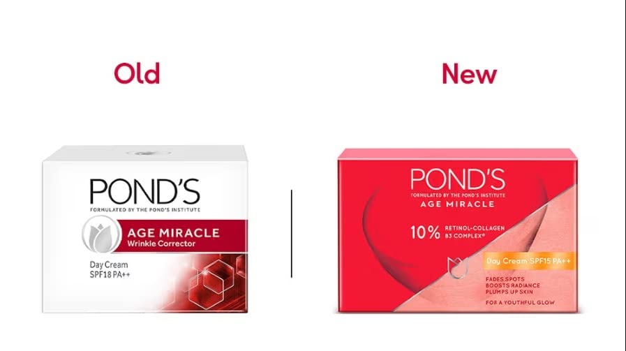 POND'S Age Miracle Day Cream with SPF 15 PA++ on skin