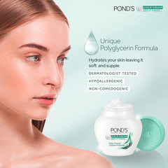 POND'S Cold Cream Cleanser jar close-up reveals creamy texture