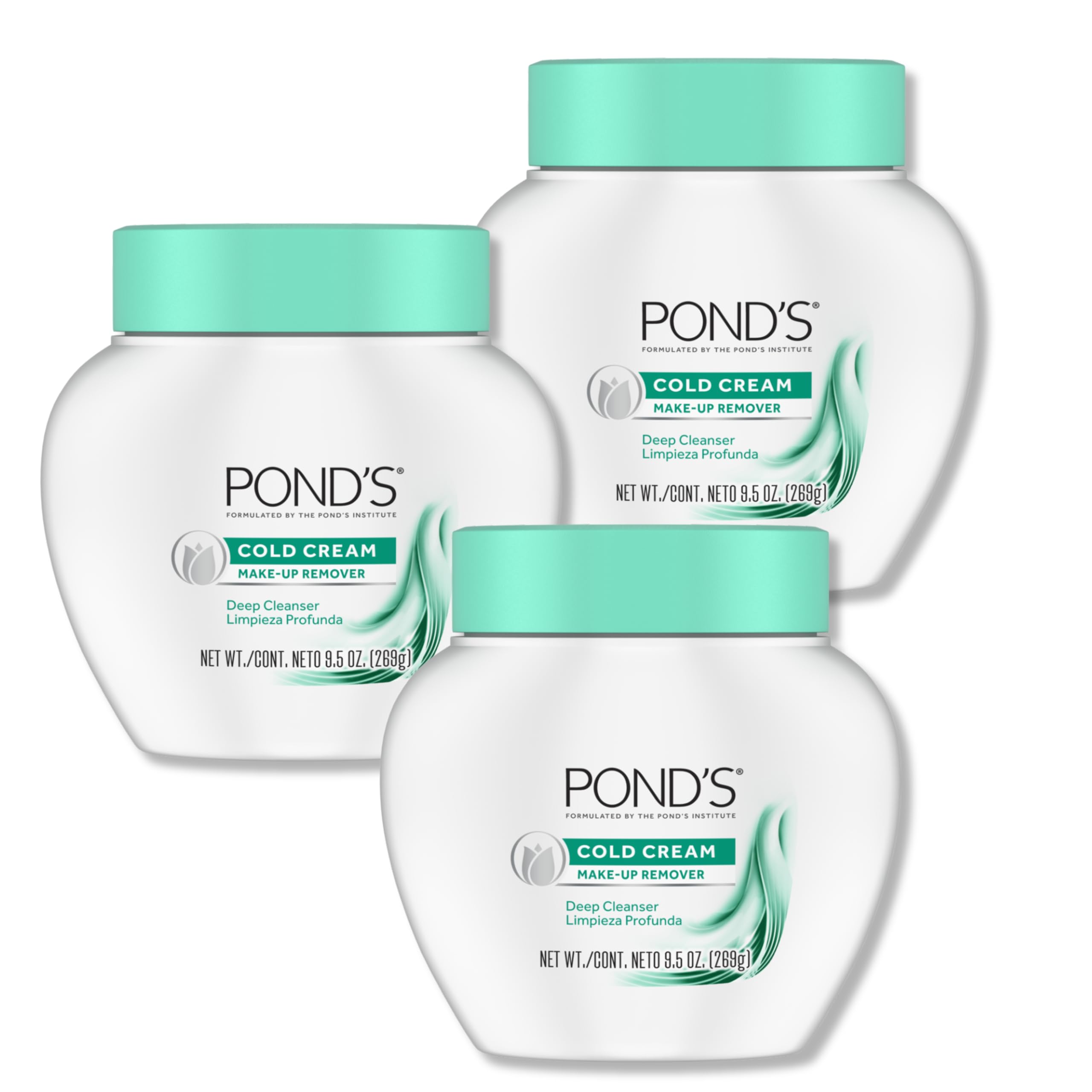 POND'S Cold Cream cleanser 3-pack packaging for convenient nightly routine