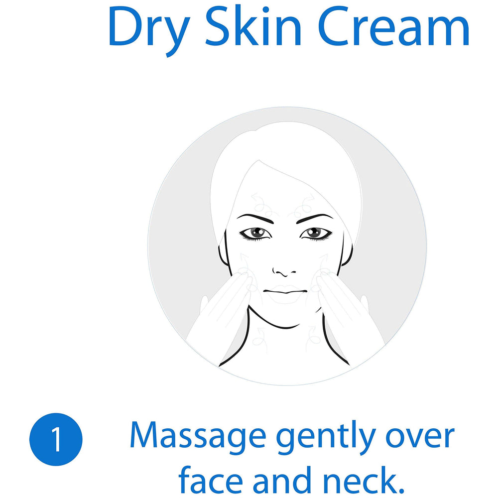 Pond's Dry Skin Cream jar swirl highlights a rich texture for deep moisture.