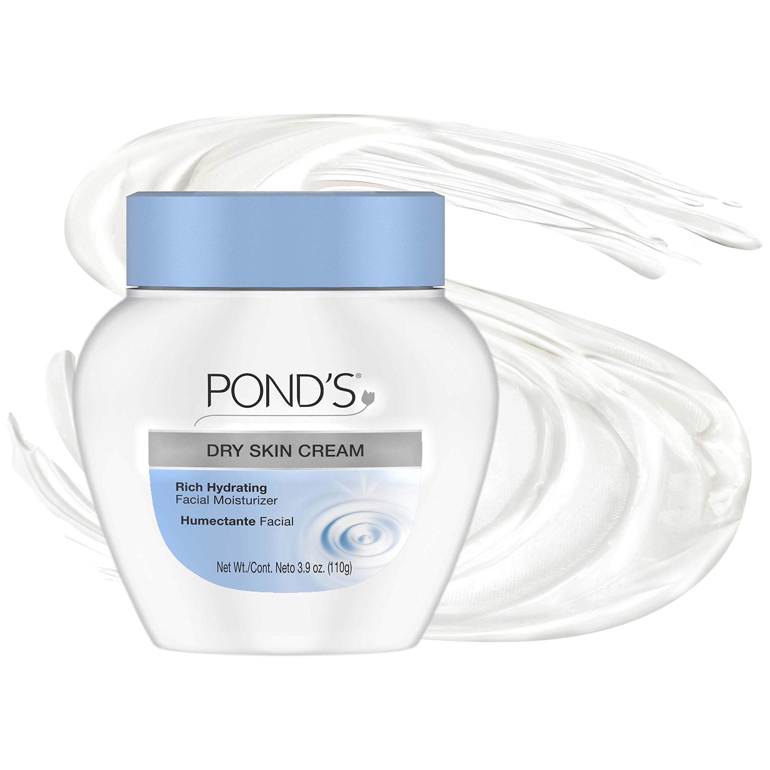 Pond's Dry Skin Cream on sensitive skin for a soft, hydrated finish.