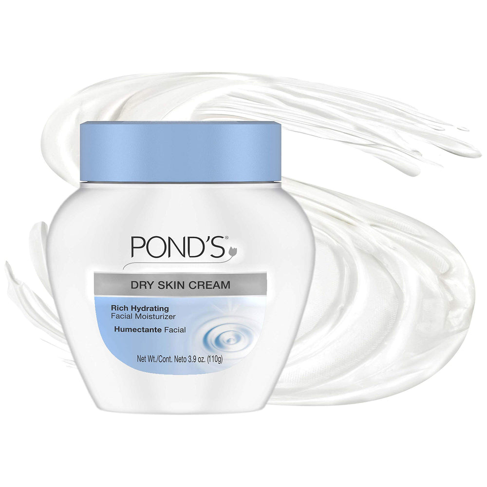 Pond's Dry Skin Cream on sensitive skin for a soft, hydrated finish.