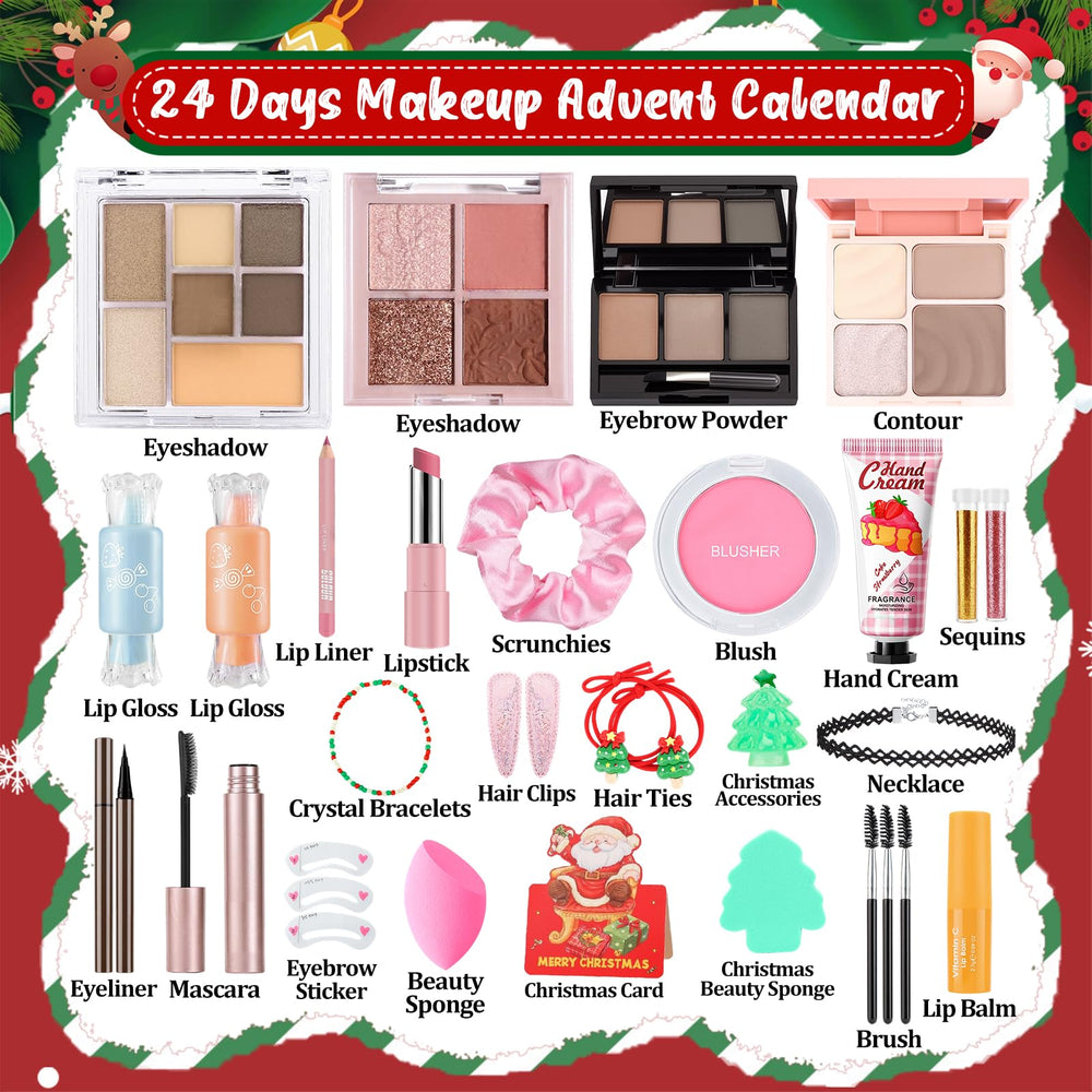 Ponhey Makeup Advent Calendar 2025 eyeshadow palette reveal for bold looks.