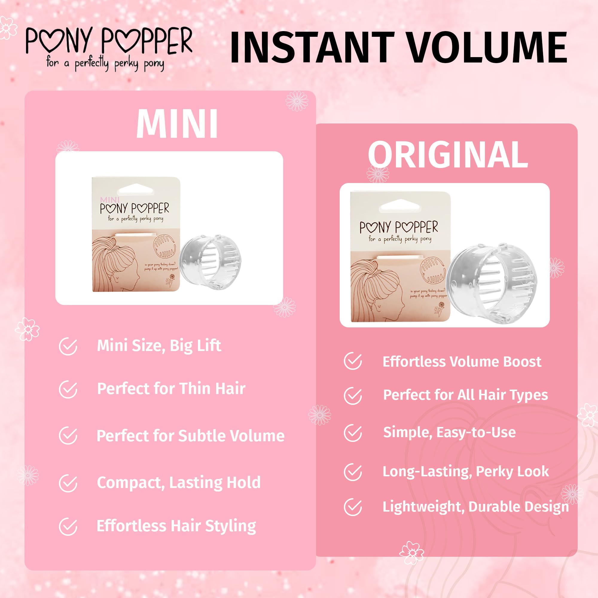 Pony Popper Mini daily-look clip for effortless high-pony or wrap styles.