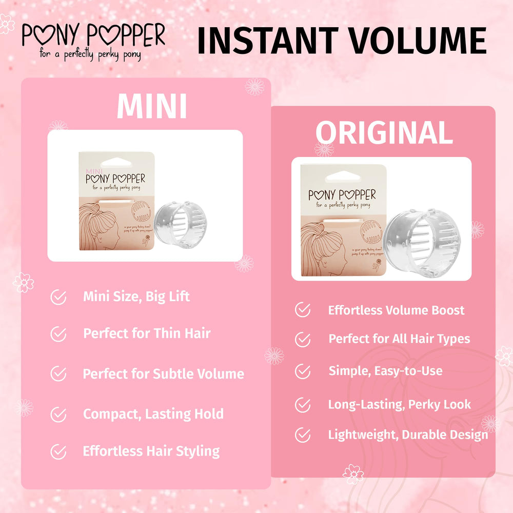 Pony Popper Mini daily-look clip for effortless high-pony or wrap styles.