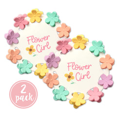 Pop Fizz Designs flower girl proposal card opens to reveal a thoughtful gift