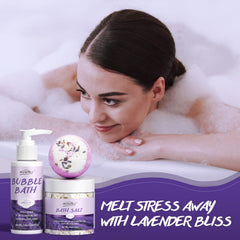 POP MODERN.C lavender bath-salts jar ideal for a fragrant soak.