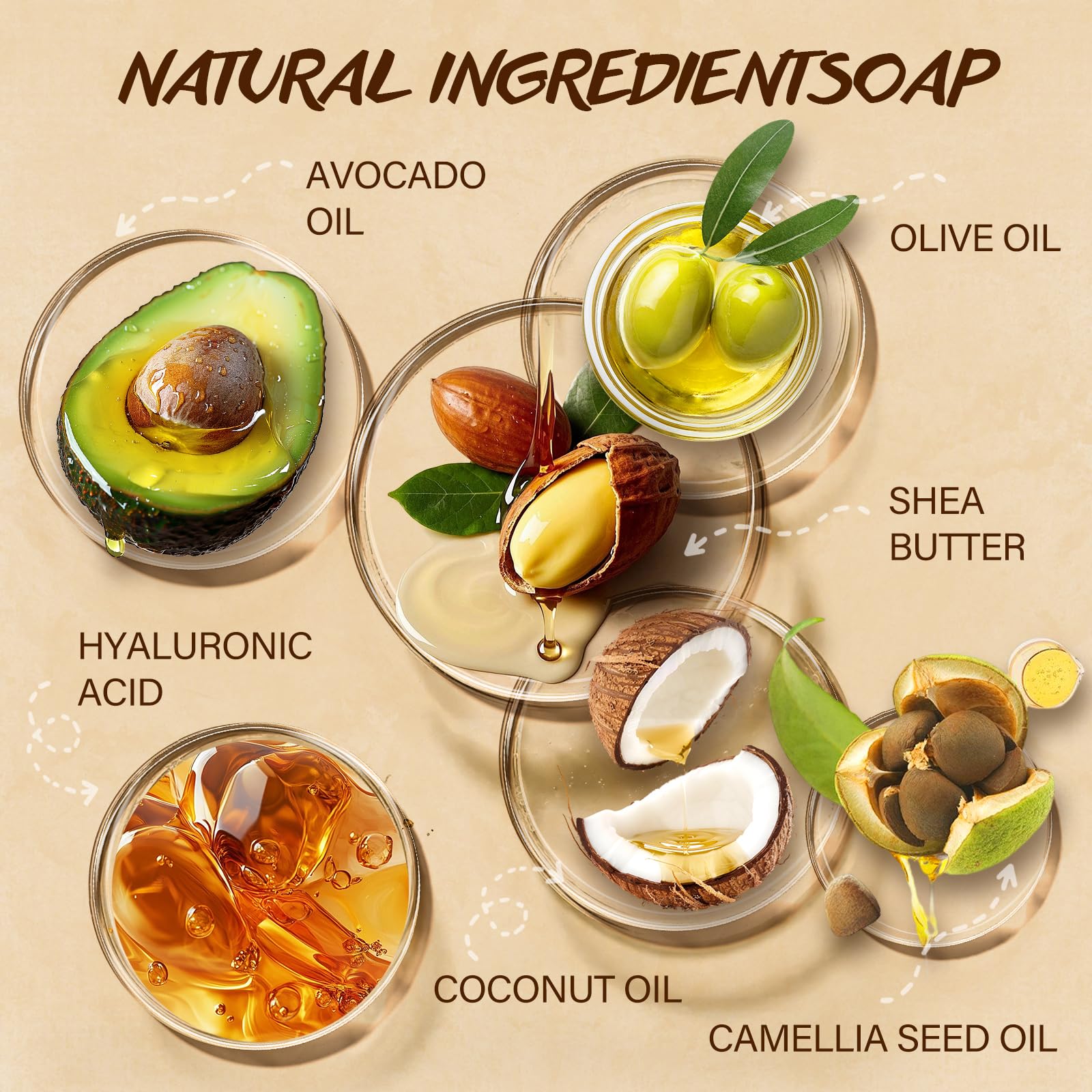 POP MODERN.C almond soap bar gentle nourishment for skin
