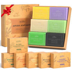 POP MODERN.C natural bar soap set packaging, gift-ready presentation