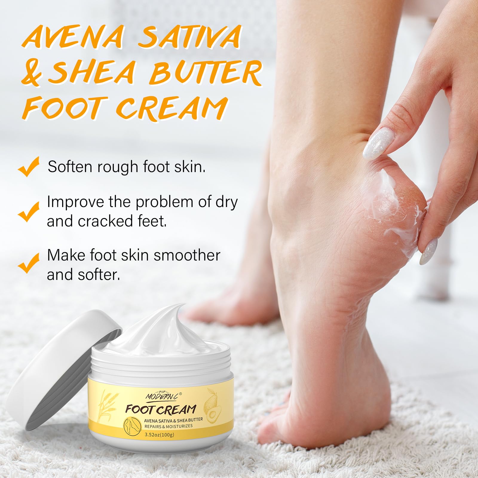 POP MODERN.C foot rasp smoothing thick calluses for comfortable steps.