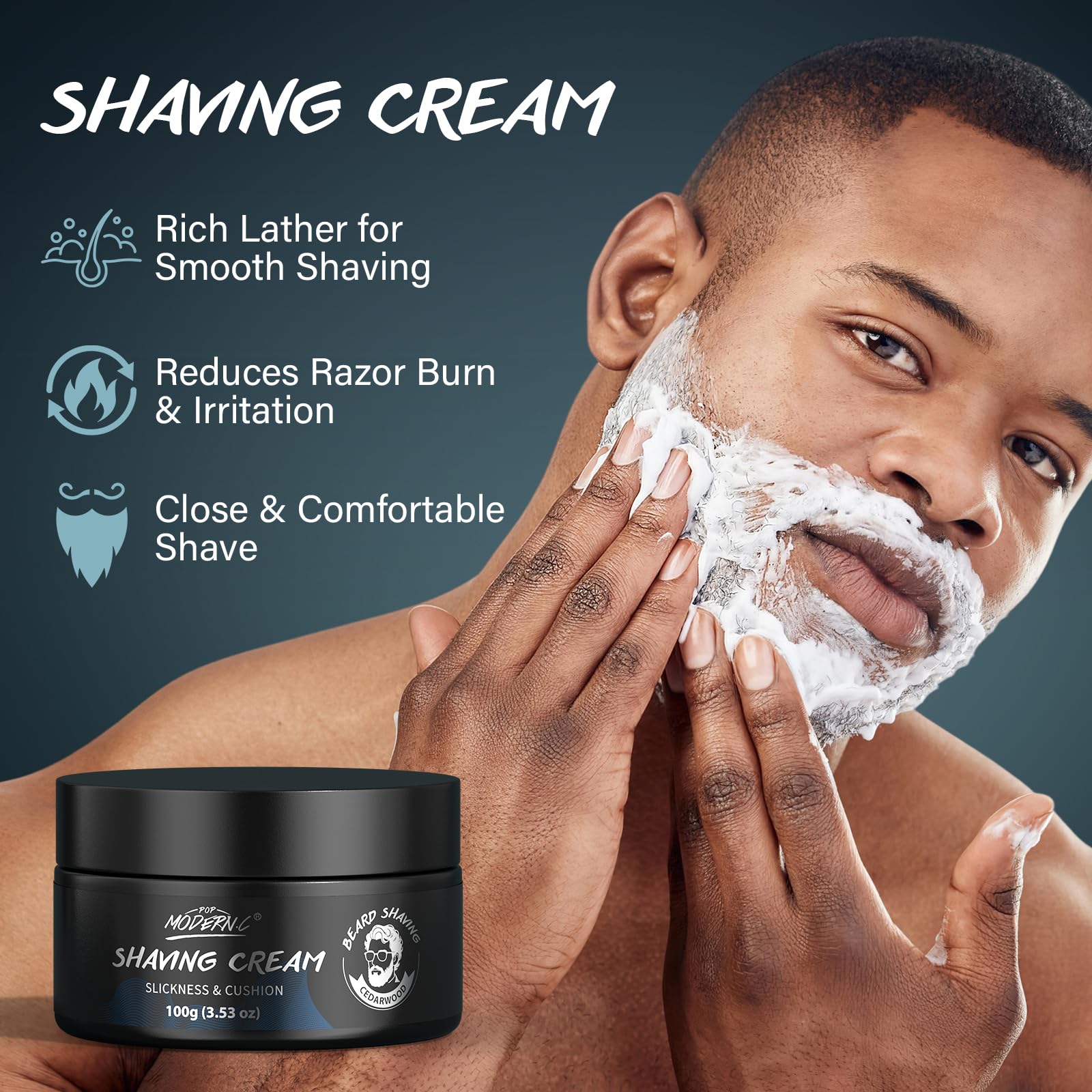 POP MODERN.C after-shave-cream 60ml soothes skin after shaving sessions