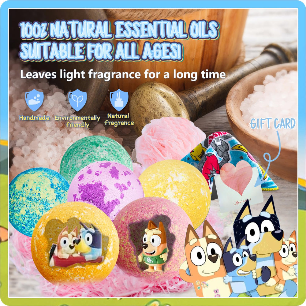 POPBATH six bombs with long-lasting fragrance and vibrant color