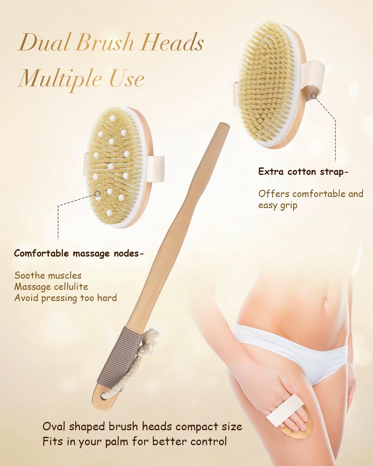POPCHOSE gel-massage-head delivers soothing cylindrical massage during showers.