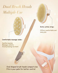 POPCHOSE gel-massage-head delivers soothing cylindrical massage during showers.