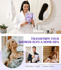 POPCHOSE gift-ready packaging for lavender shower steamers