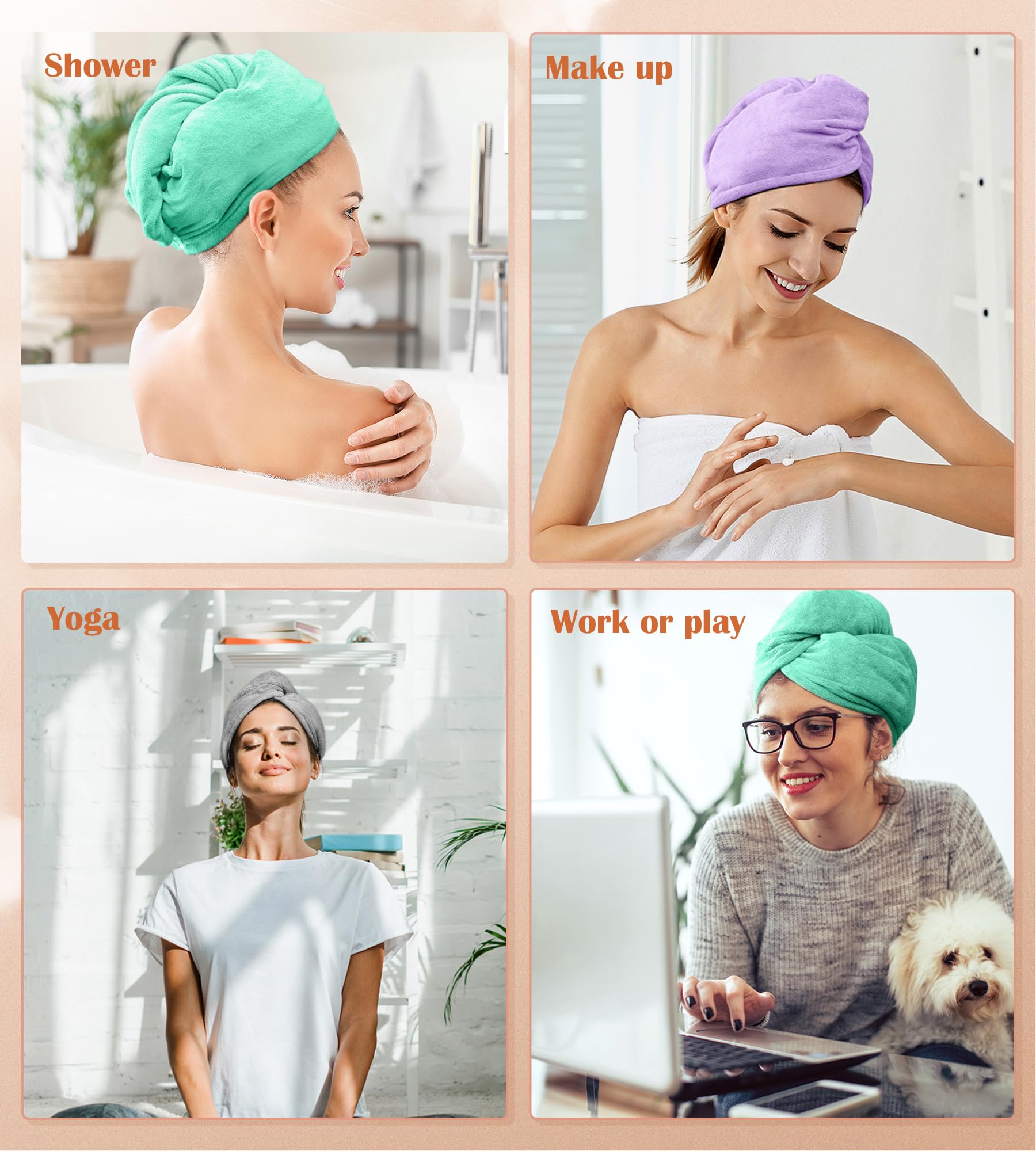 POPCHOSE Fast-drying wrap minimizes friction for quicker mornings