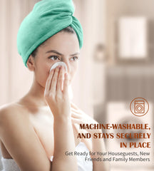 POPCHOSE Gray towel wrap is travel-friendly and lightweight