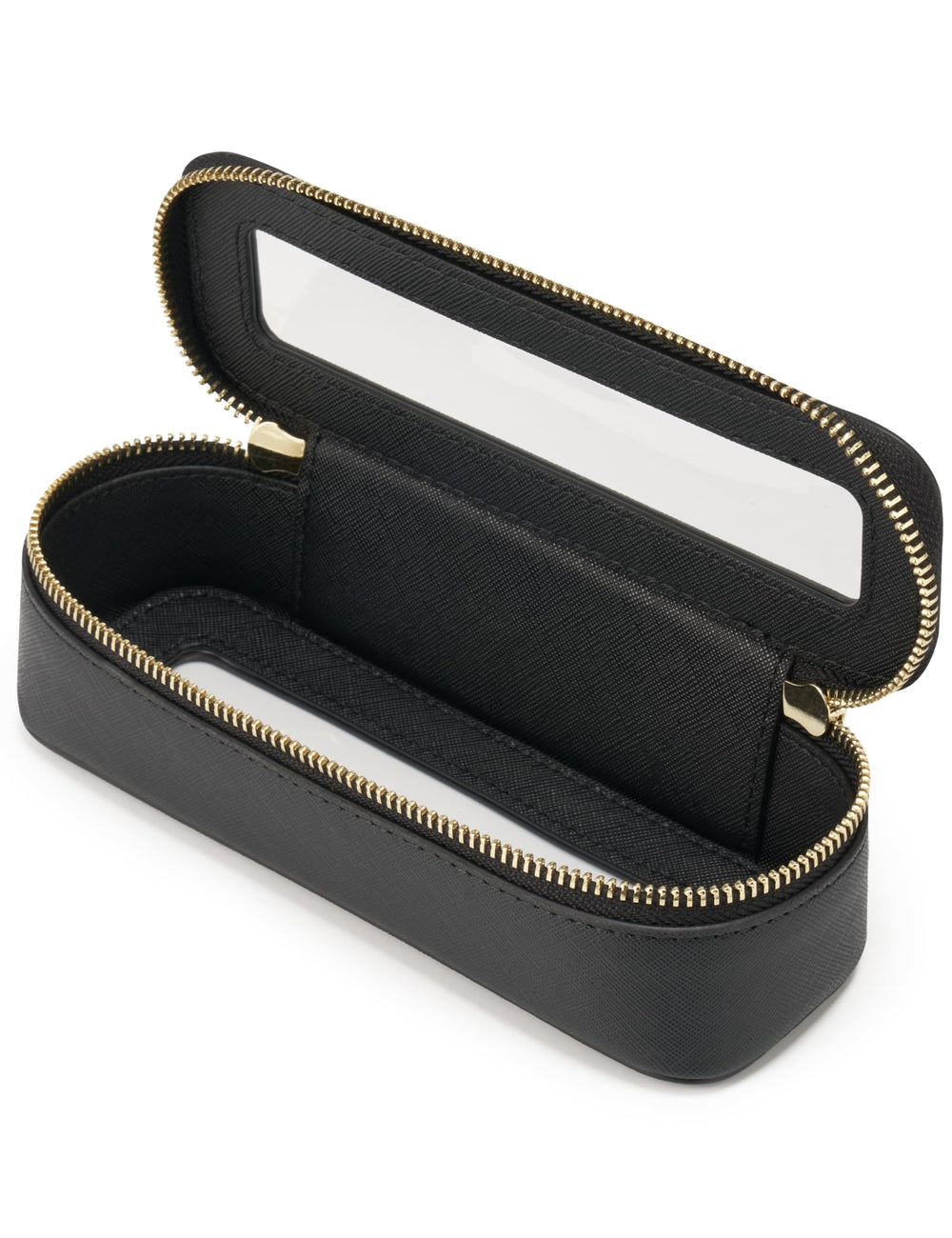 Popvibe makeup brush travel case clear panel for quick on-the-go access