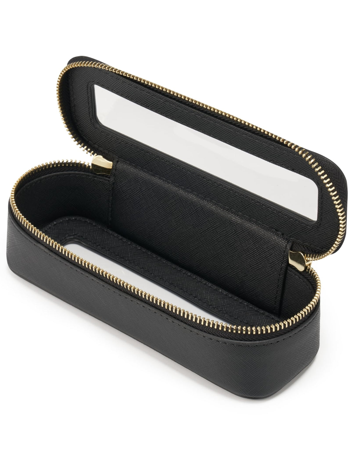 Popvibe makeup brush travel case clear panel for quick on-the-go access