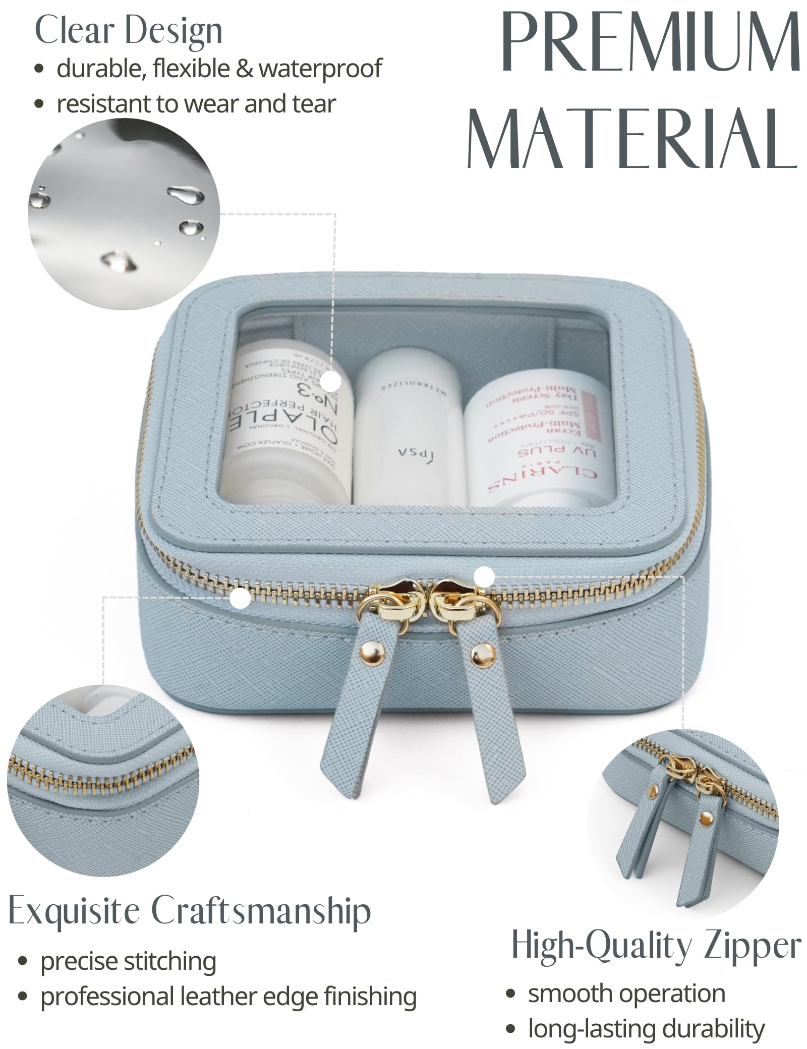 Popvibe mini size 5x4.7x2 inches demonstrates portable organization for daily essentials.