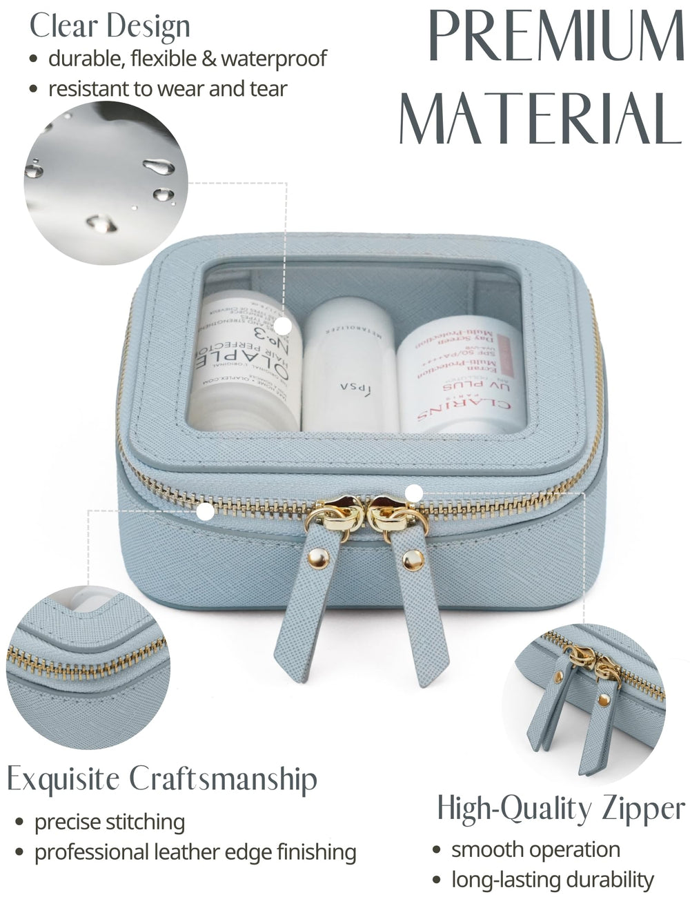 Popvibe mini size 5x4.7x2 inches demonstrates portable organization for daily essentials.