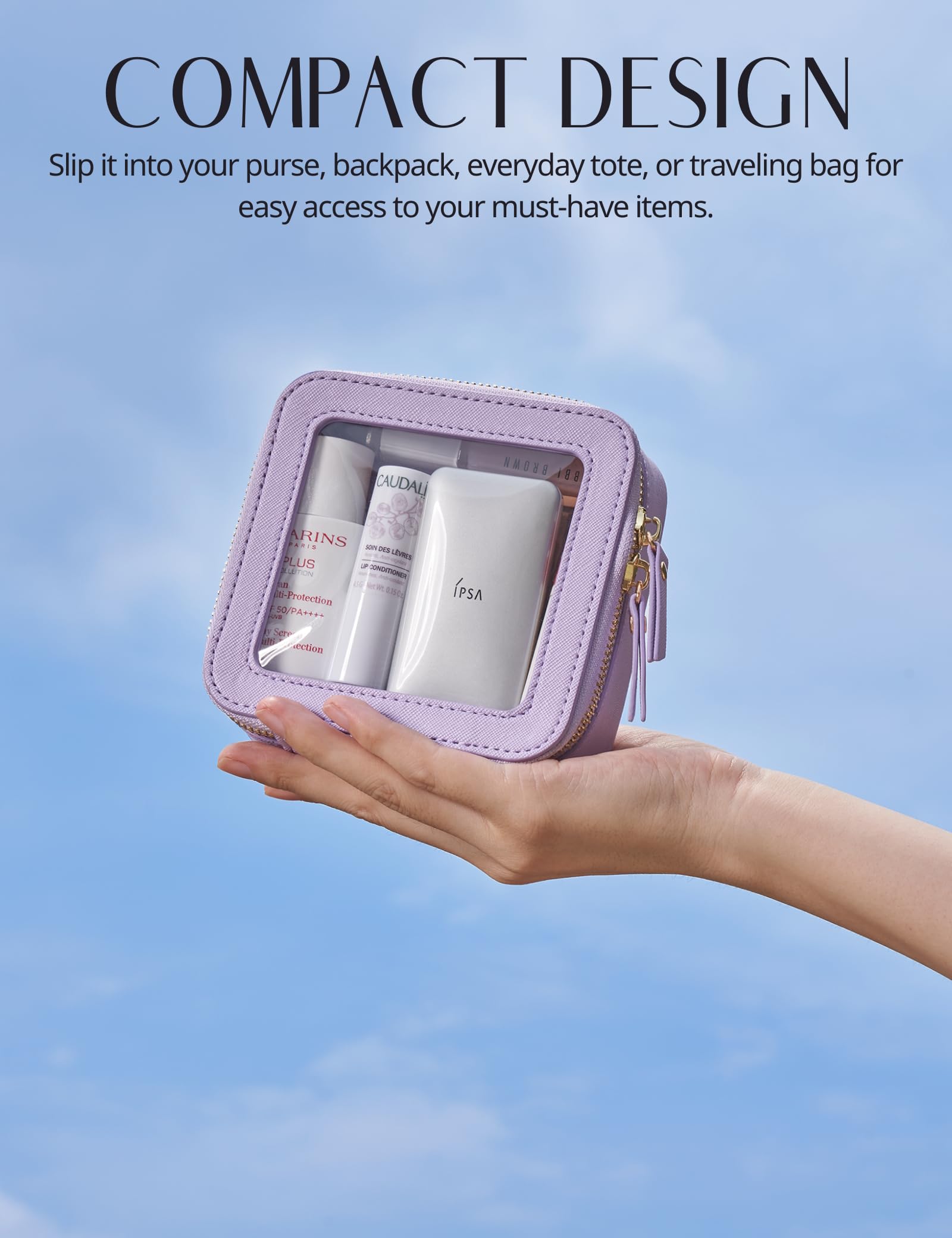 Popvibe on the go organization ideal for purse, backpack or tote.