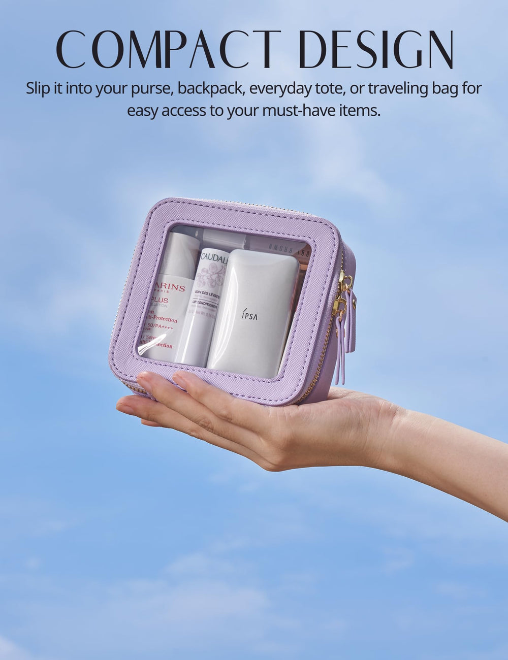 Popvibe on the go organization ideal for purse, backpack or tote.