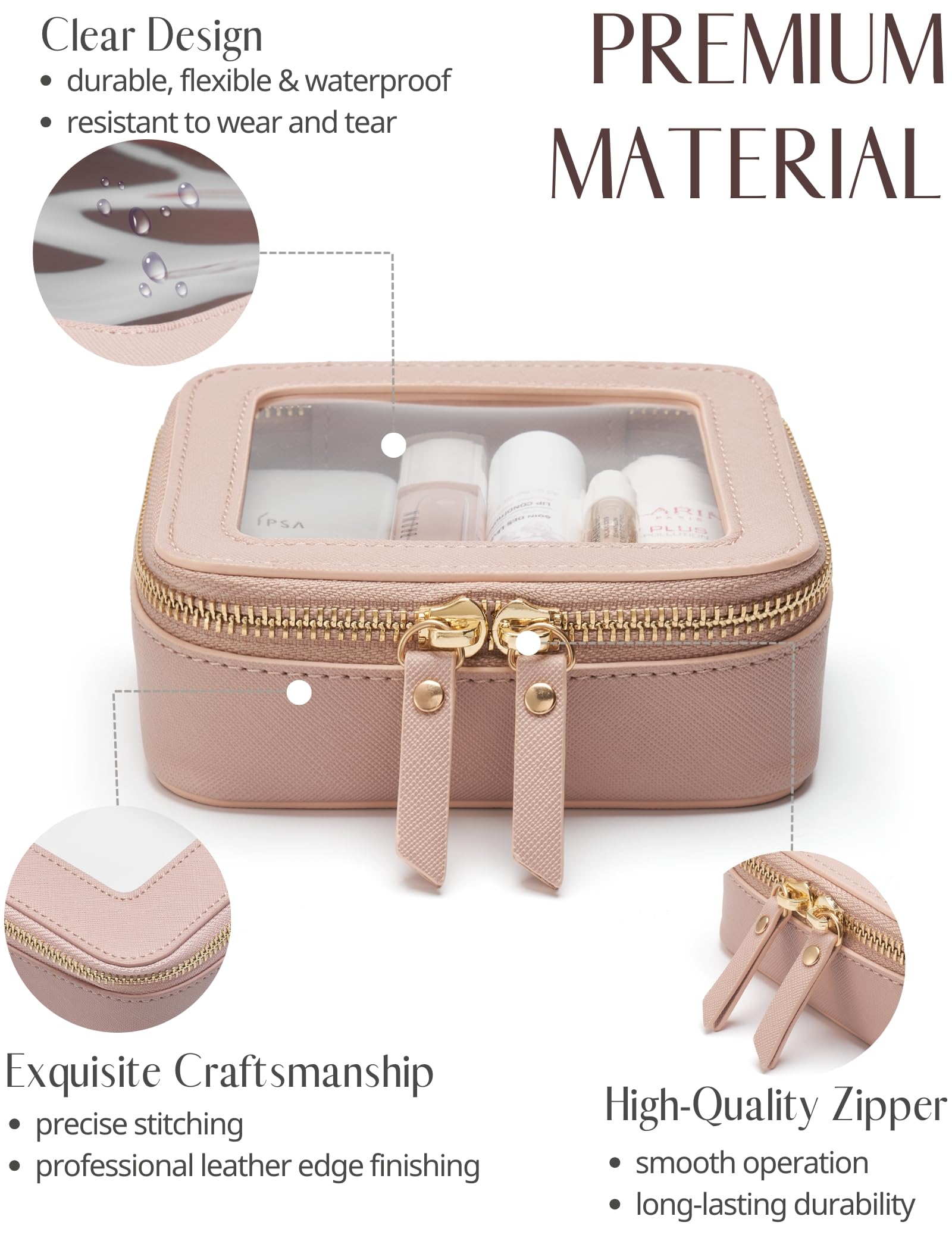Popvibe saffiano leather bag offers premium durability and scratch resistance