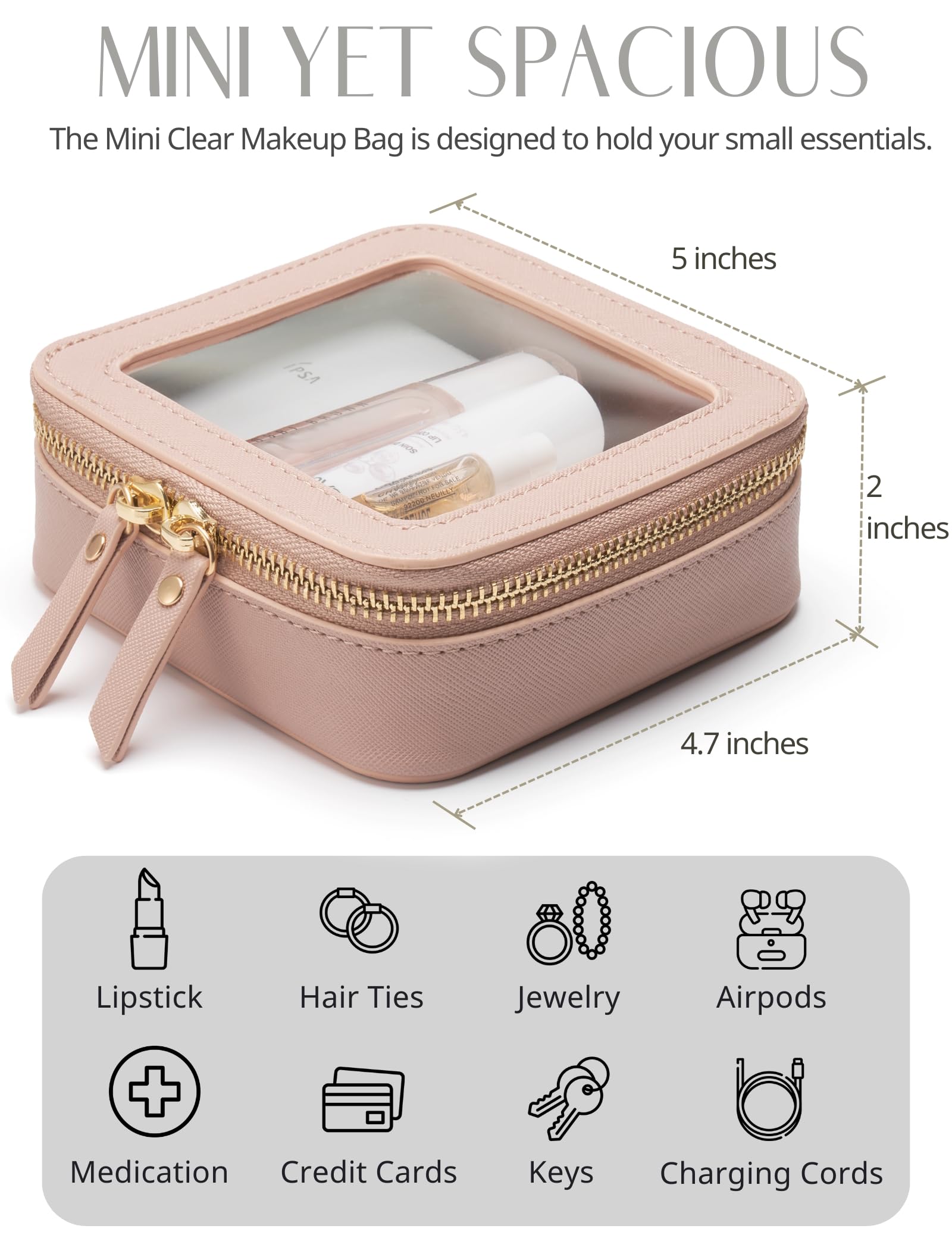 Popvibe waterproof material keeps contents protected and easy to wipe clean