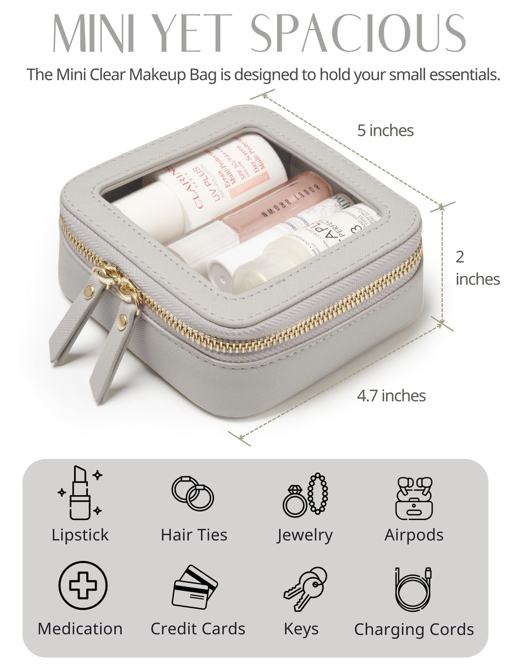 Popvibe waterproof makeup bag guards against spills while traveling