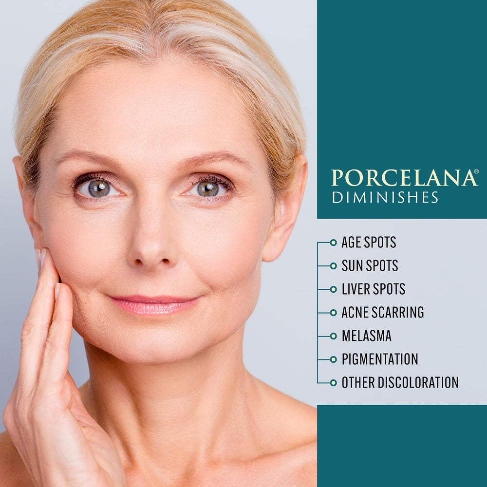 Porcelana Daytime Hydration Cream application-on-face demonstrates easy daytime moisturizer fit.