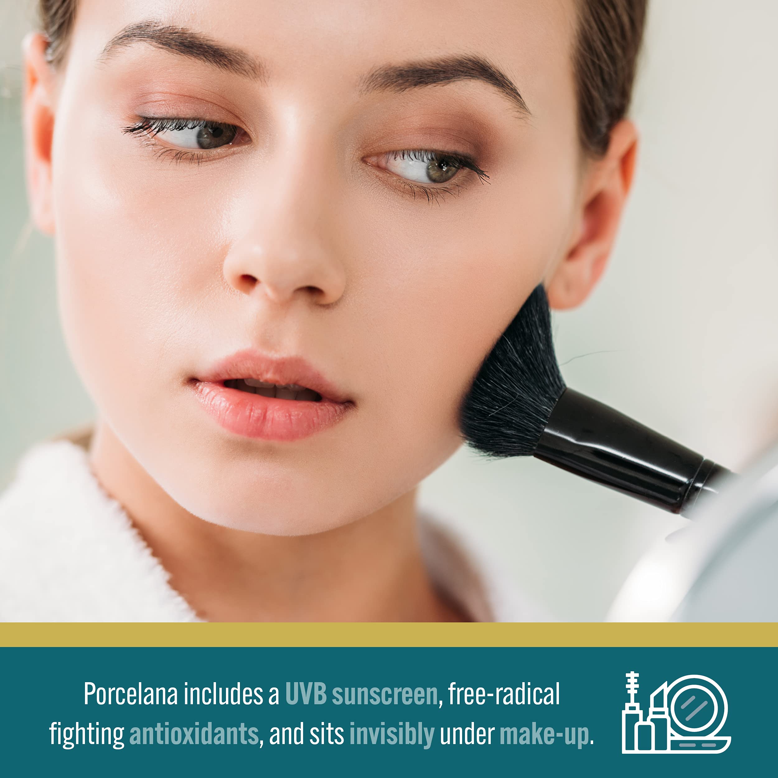Porcelana Daytime Hydration Cream packaging highlights travel-friendly 3 oz size.